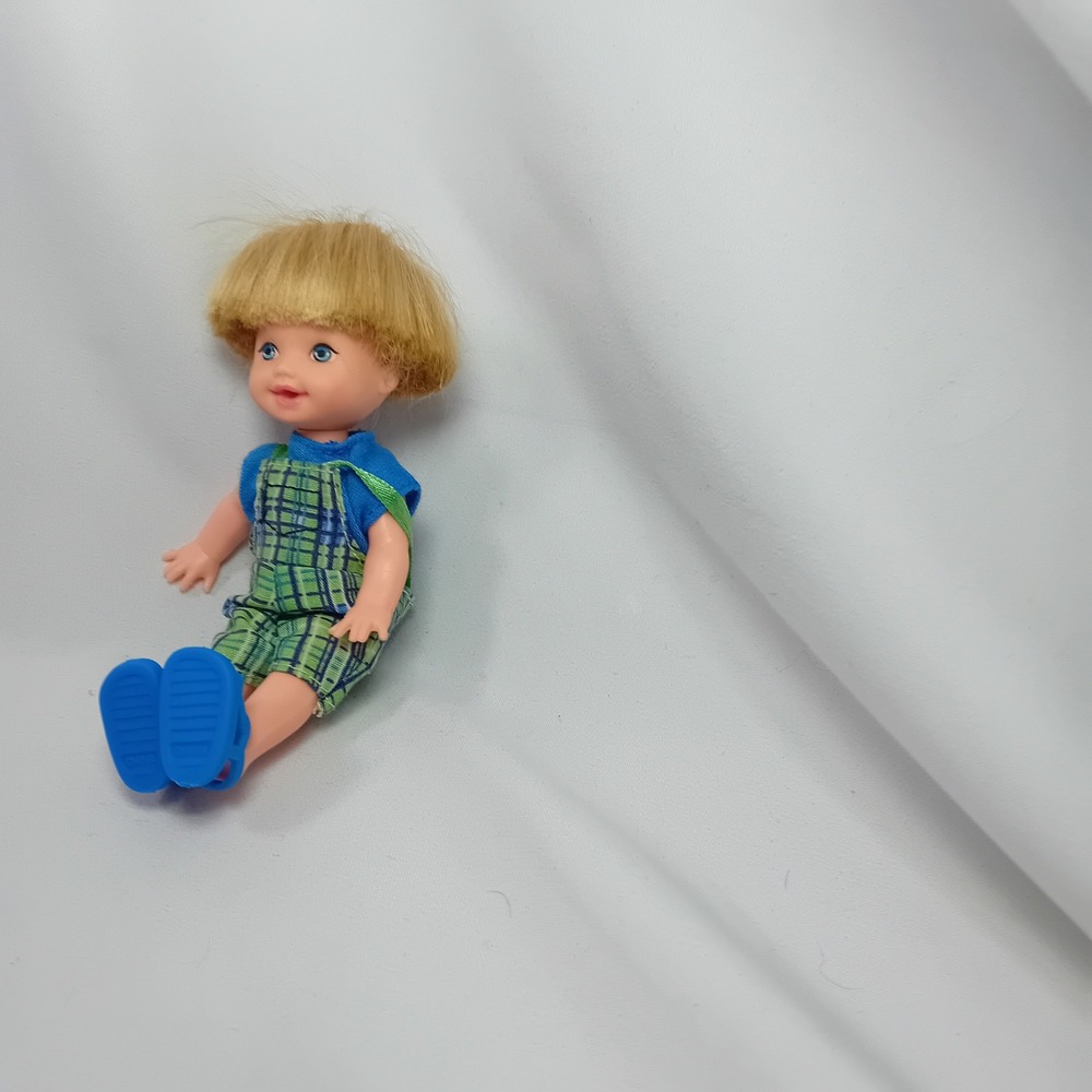 1996 VTG Y2K Tommy Baby Brother Of Ken Kelly Barbie Friend Babydoll Redressed 4" - Picture 11 of 14